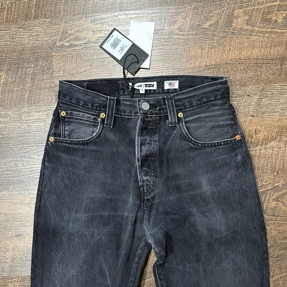 Re/Done 70s Straight Jeans in Black NWT Size 25 - Picture 5 of 11